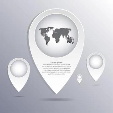 Infographic Abstract pointer . Vector illustration Stock Illustration