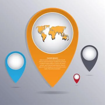 Infographic Abstract pointer . Vector illustration Stock Illustration