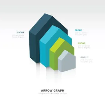 Infographic and presentation template 4 color 스톡 일러스트
