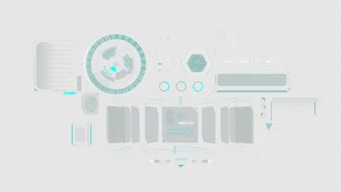 Infographic animation about biometric data management system 스톡 동영상 288260561