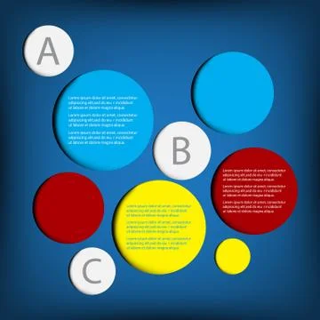 Infographic background circle information Stock Illustration