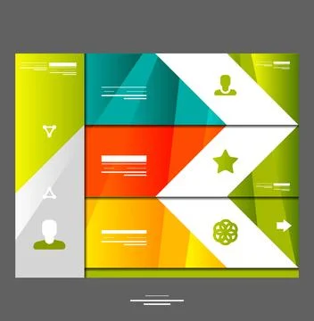 Infographic banner design elements Stockillustratie