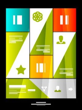 Infographic banner design elements イラスト素材