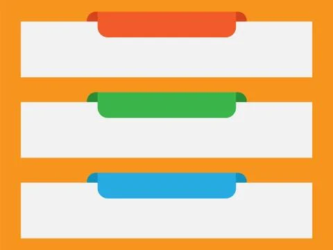 Infographic banners . Labels with steps set. Stock Illustration
