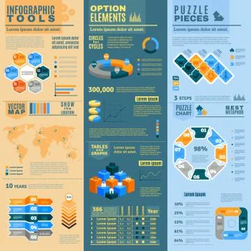 Infographic Banners Set Stock Illustration