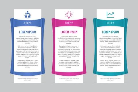 Infographic Banners with Sliding Frames Stock Illustration