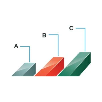 Infographic bar chart 스톡 일러스트