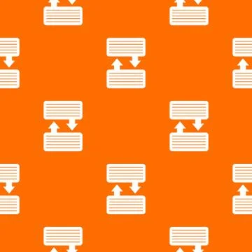 Infographic blocks with arrows pattern seamless Stock Illustration