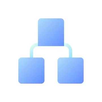 Infographic blocks pixel perfect flat gradient two-color ui icon Illustrazione stock