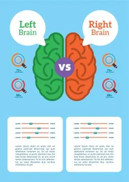 Infographic Of Brain Illustrazione stock
