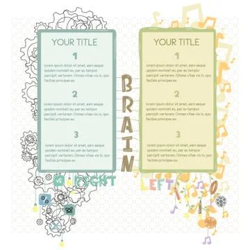 Infographic Of Brain Stock Illustration