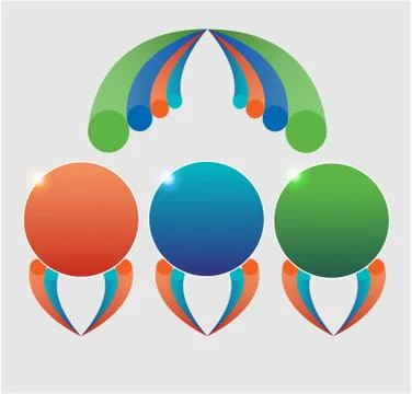 Infographic buttons Stock-Illustration