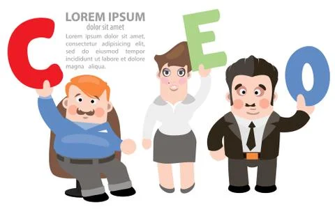 Infographic CEO イラスト素材