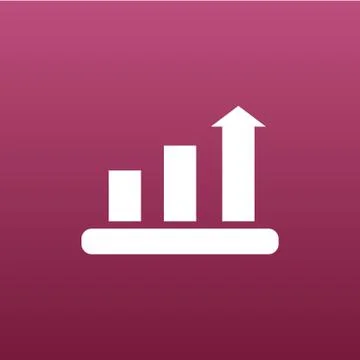 Infographic chart icon vector graph market business Stock Illustration