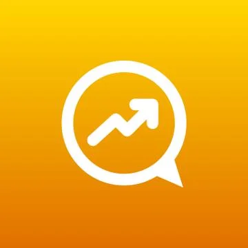 Infographic chart icon vector graph market business Illustrazione stock