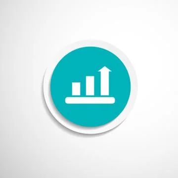 Infographic chart icon vector graph market business Illustrazione stock