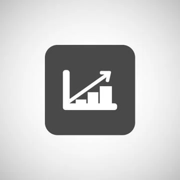 Infographic chart icon vector graph market business Illustrazione stock