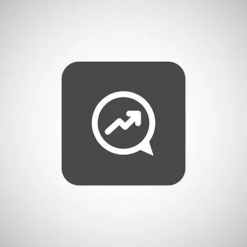 Infographic chart icon vector graph market business Stock Illustration