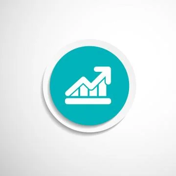 Infographic chart icon vector graph market business Stock Illustration