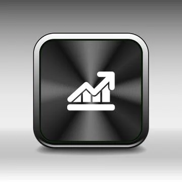 Infographic chart icon vector graph market business Illustrazione stock