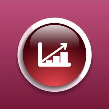 Infographic chart icon vector graph market business Stock Illustration