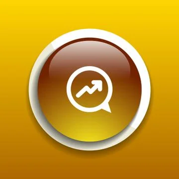 Infographic chart icon vector graph market business Illustrazione stock