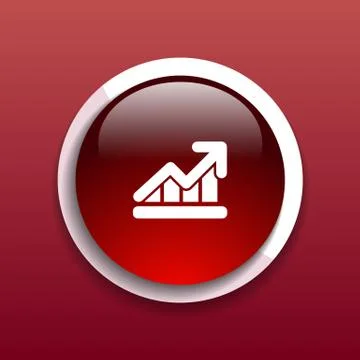 Infographic chart icon vector graph market business Illustrazione stock