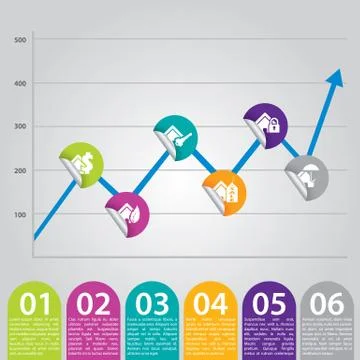 Infographic chart ideal for advertisements Stock Illustration