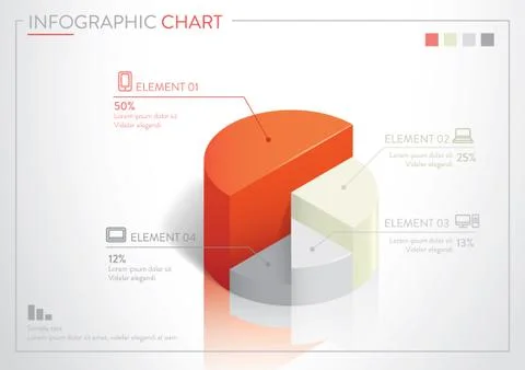 Infographic chart Stock Illustration