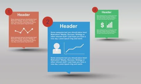 Infographic with charts Stock Illustration