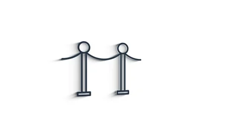 Infographic with cinema attributes 3D shadow icon. Motion graphics. Stock-Footage 153806461