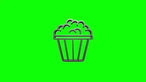 Infographic with cinema attributes 3D silver icon. Motion graphics. Stock-Footage 153821460