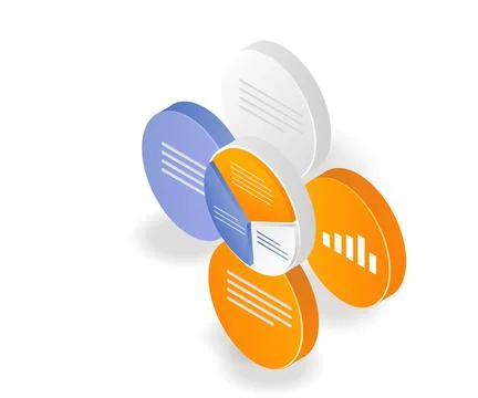 Infographic circle and pie chart Stock Illustration