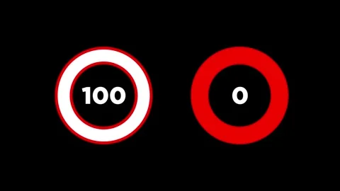 Infographic circle with numbers And Statistics animation on black background Stock Footage 319486941