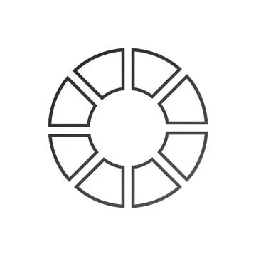 Infographic circle. Process chart. Vector diagram with 8 options. Can be used Stock Illustration