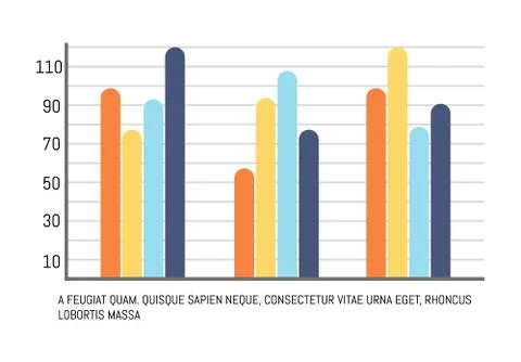 Infographic Comparing Data Results with Scales Stock Illustration