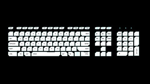 Infographic computer keyboard HUD element 動画素材 342096114
