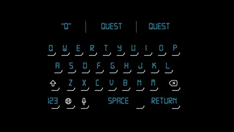 Infographic computer keyboard HUD element Stock Footage 342096115