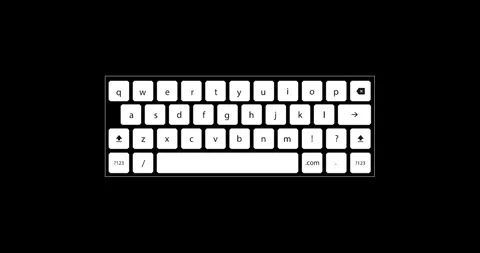 Infographic computer keyboard HUD element Stock Footage 342096119