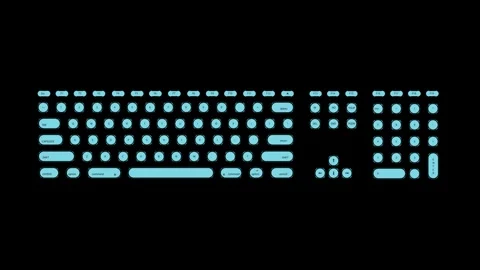 Infographic computer keyboard HUD element Stock Footage 342096122