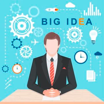 Infographic Concept Big Idea Ilustración de archivo