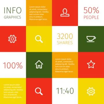 Infographic concept design Stock Illustration