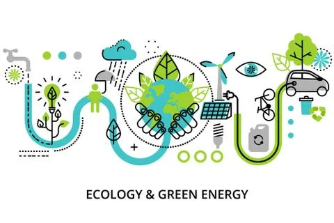 Infographic concept of ecology problem Illustrazione stock
