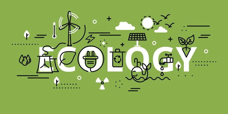 Infographic concept of ecology problem Illustrazione stock