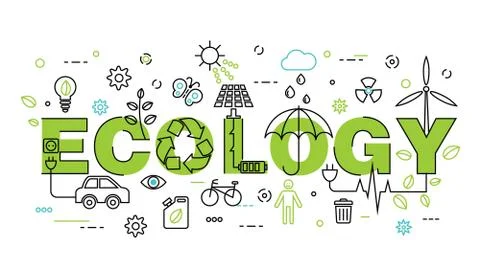 Infographic concept of ecology problem Illustrazione stock