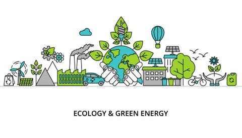Infographic concept of ecology problem Illustrazione stock