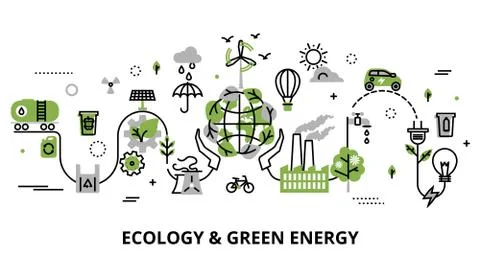 Infographic concept of ecology problem Illustrazione stock