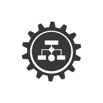 Infographic conceptual map data information icon. Vector graphic Illustrazione stock