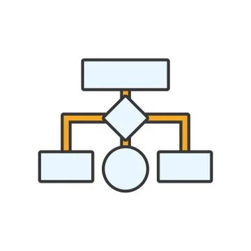 Infographic conceptual map data information icon. Vector graphic Illustrazione stock