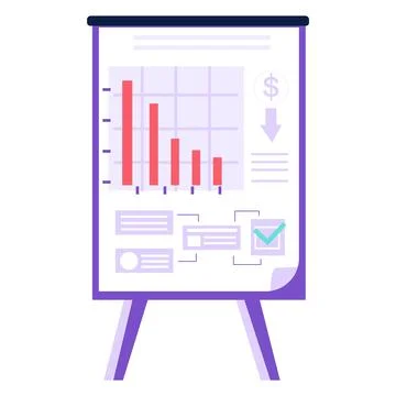Infographic dashboard template with flat design graphs and charts. Information Stock Illustration